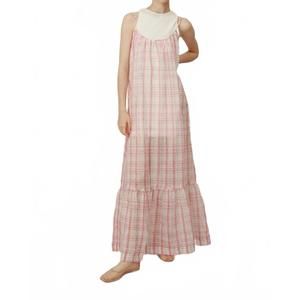 NEW PROJECT ADAMO organza maxi dress in pink